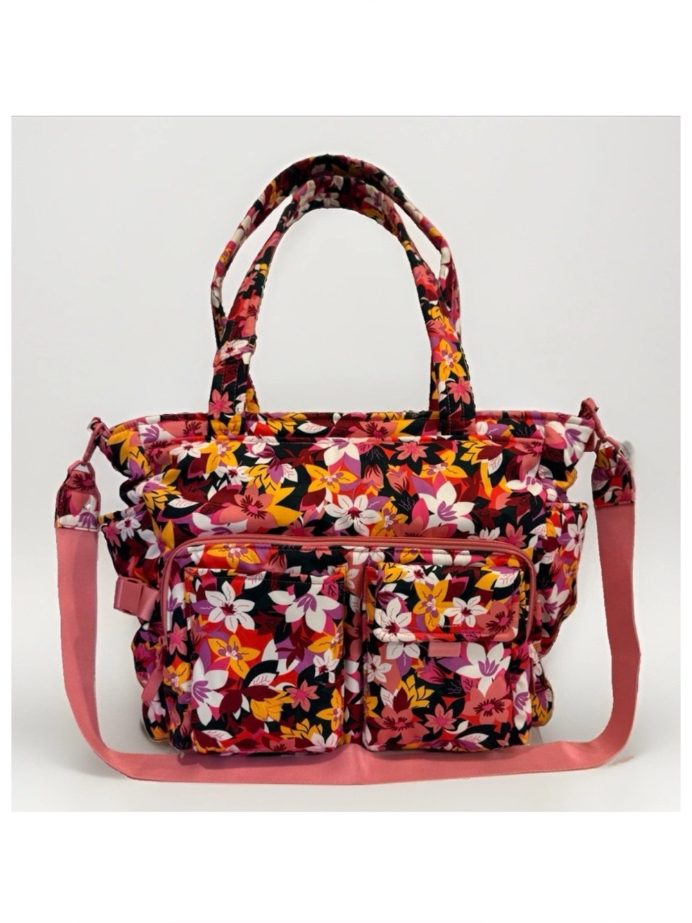 Vera Bradley Utility Tote Rosa Floral Recycled Cotton